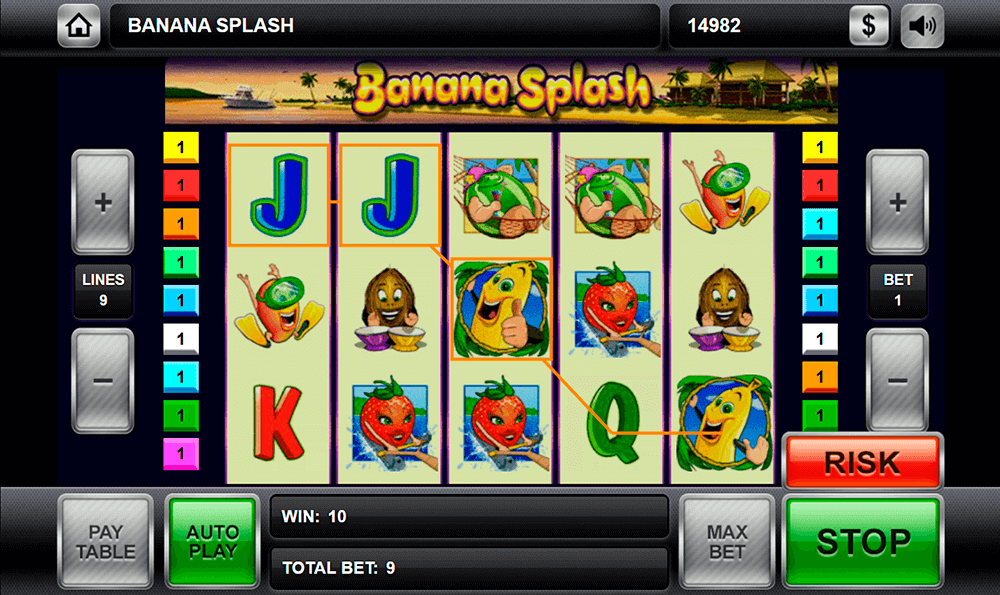 Графика слота Banana Splash Графика слота Banana Splash